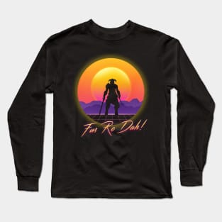 Fus Ro Dah Retro Wave Long Sleeve T-Shirt